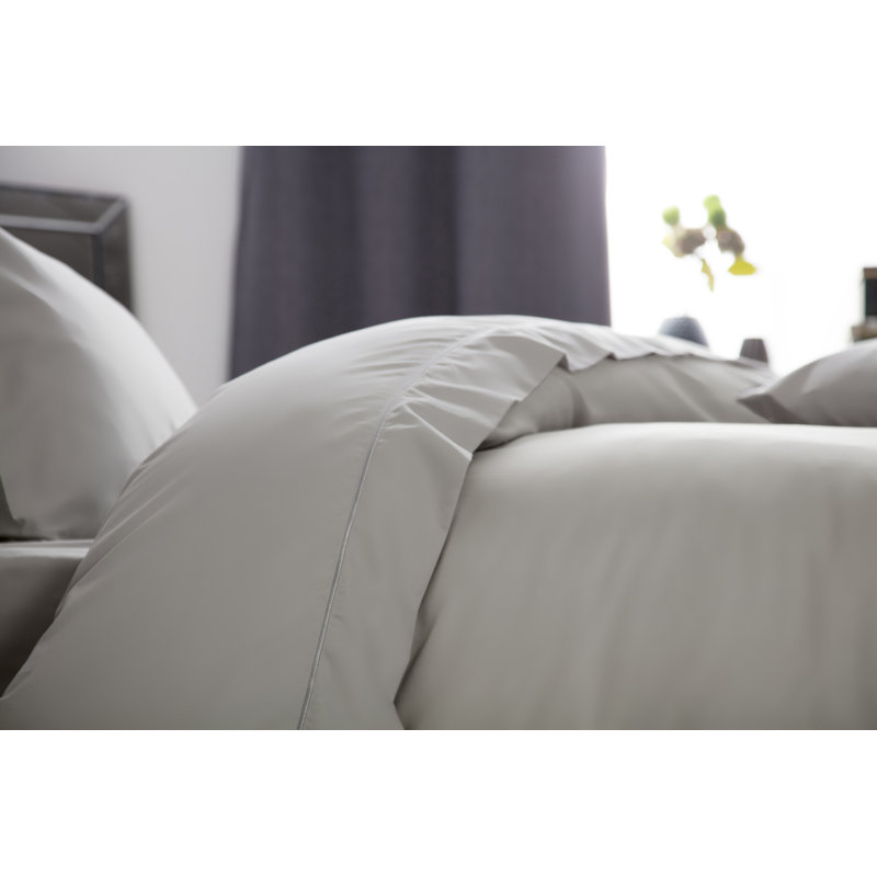 Hotel Suite Collection Sateen Flat Sheet, Double (4'6), White