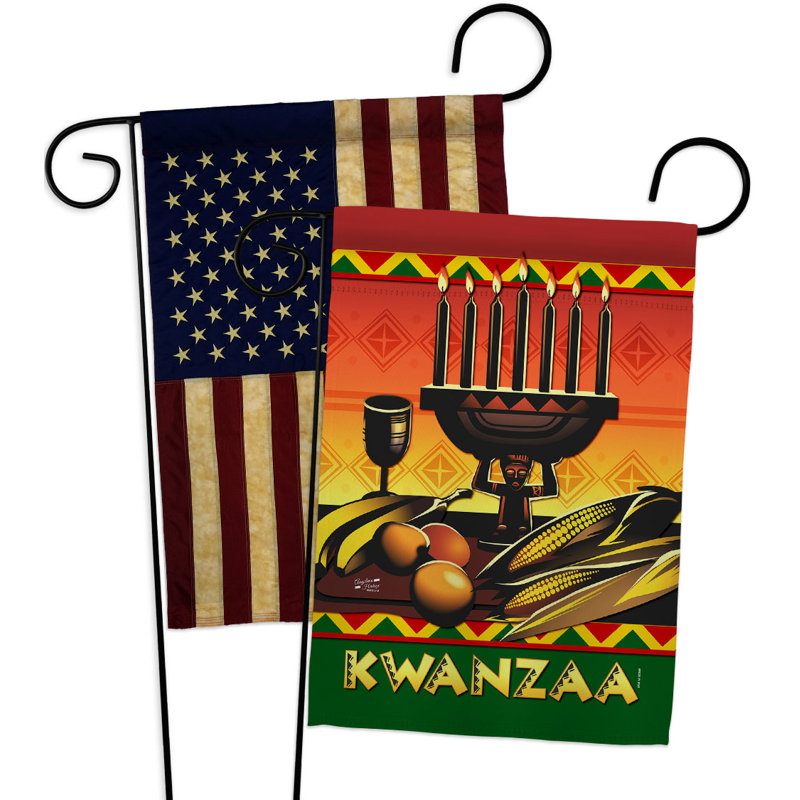 Drapeau de jardin en polyester 1 face x 1 pi 7 pi Winter Yard