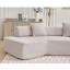 Modulaire 4 chaises, Boucle grise, sans assemblage pour salon 140 po en L Boucle 4 sièges, assemblage, doux et relaxant