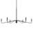 Pilar Extra Large Matte Black 6-Light Chandelier-127380270