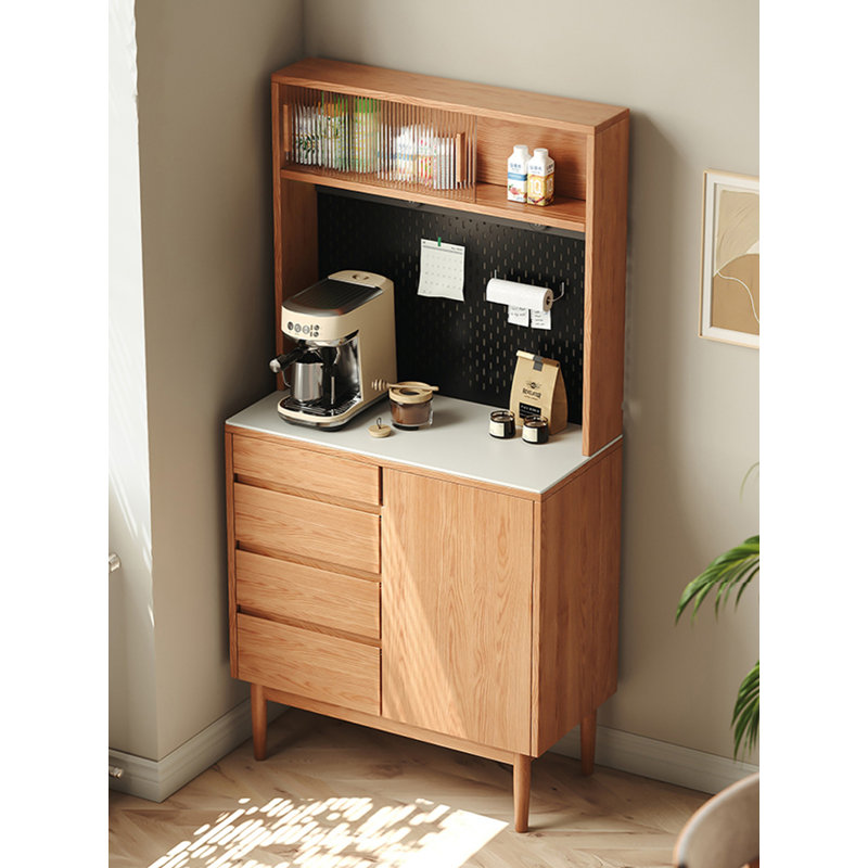 Armoire de cuisine entièrement en bois avec garde-boue entièrement intégrée