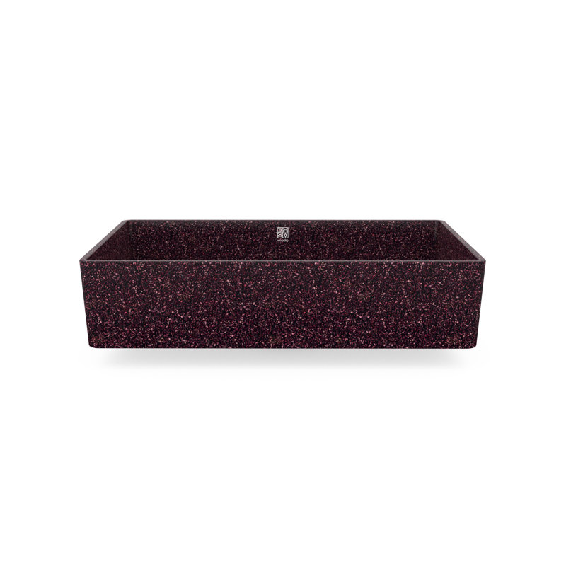 Cube60 23.62'' L Bathroom Sink, Berry
