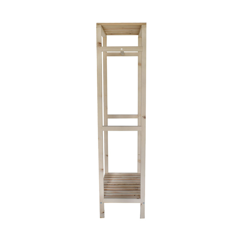 25.6'' Solid Wood Adjustable Clothing Rack