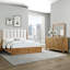 Mobilier de chambre à coucher en bois naturel avec commode à six tiroirs 1pc