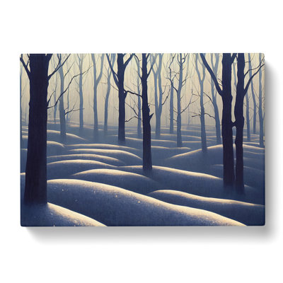 Snowy Winter Forest Vol.5 - Wrapped Canvas Painting