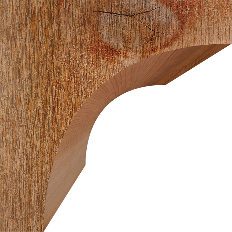 Huntington Corbel, H 6 po x l 6 po x P 6 po, Sciage brut, Cèdre rouge