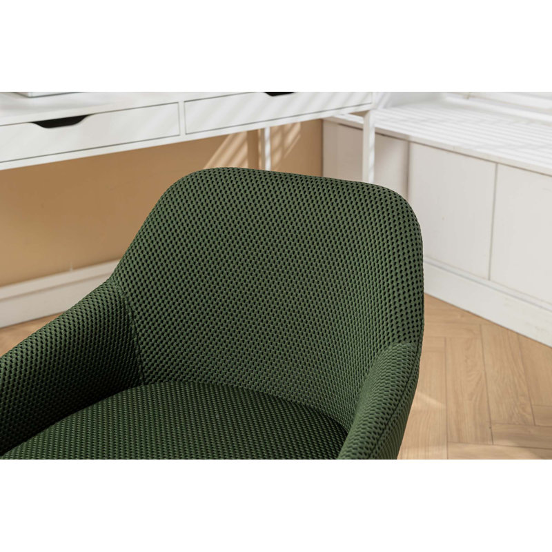Fauteuil de bureau pivotant à 360 ° Damarian, Vert