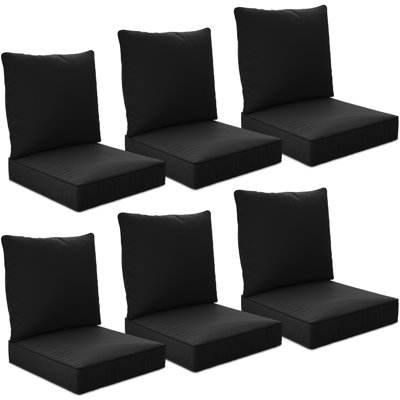 24" X 24" X 6" Outdoor Deep Seat Cushions Set - 6