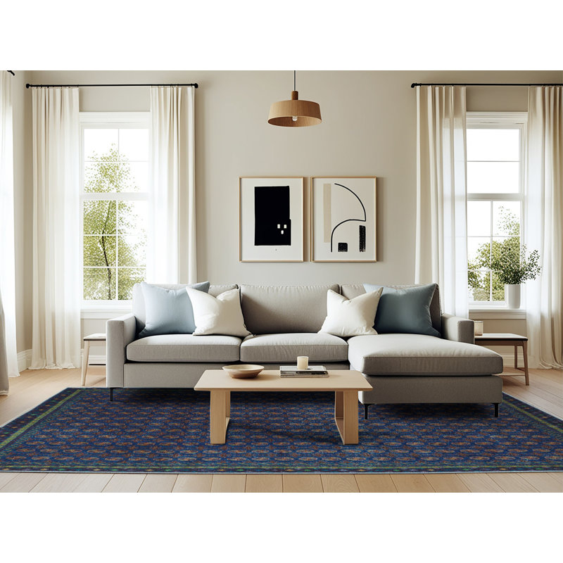 Oriental Indoor Rug, Rectangle 6' x 9'