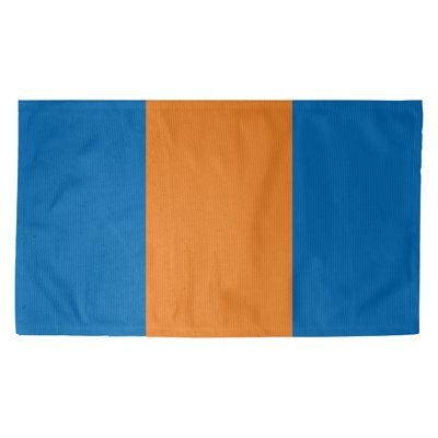 Tapis à rayures bleu/orange