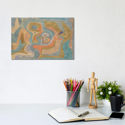 Flying Away (Entfliegen) 1934 by Paul Klee - Wrapped Canvas Painting