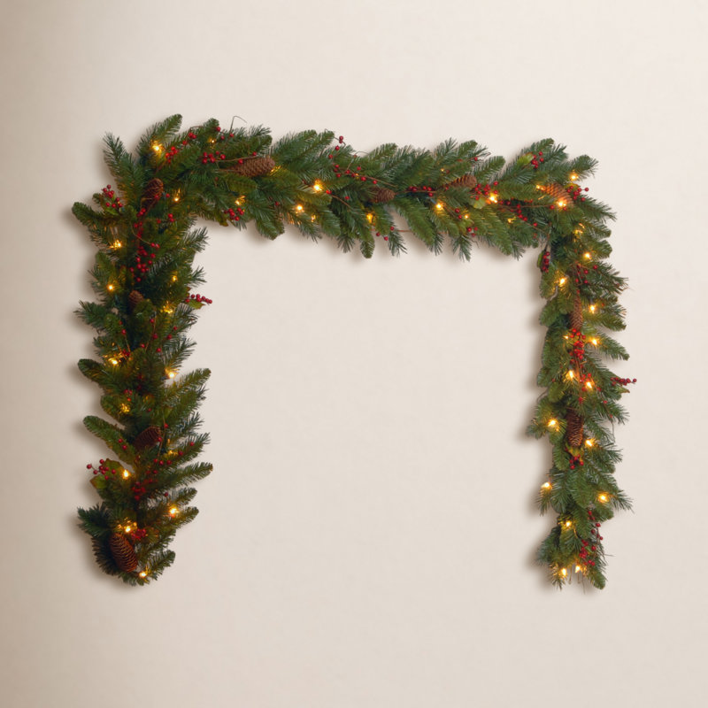 9ft. Classical Collection Garland with Clear Lights