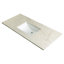 Plateau de meuble-lavabo à simple cuve intégrée 49 po x 22 po LustreLine Orelia-128280559