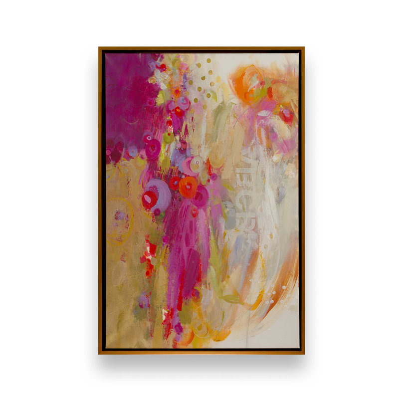 Reproduction d'art «From What I Gather» par Janet Itsne, H 48 po x l 36 po, «Floater», reproduction encadrée sans passe-par