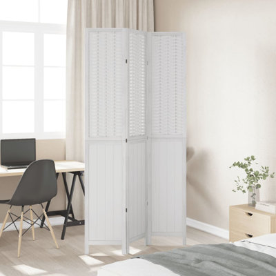 Gabilan 110cm W 3 - Panel Solid Wood Accent Room Divider