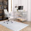 Bureau d'ordinateur à roulettes Techni Mobile, verre et argent