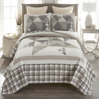 Ensemble de courtepointe pour lit simple 2 pièces Donna Sharp Smoky Star