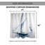Rideau de douche simple Isidora