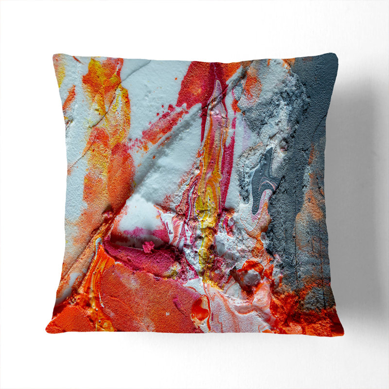 Abstract Square Cushion, 40 x 40 cm, Black