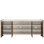 Modern Veil Four-Door Veil Oak And Haze Walnut Credenza With Power Bar And Wire Management