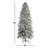 Flocked 7' Pre-Lit Pine Christmas Tree
