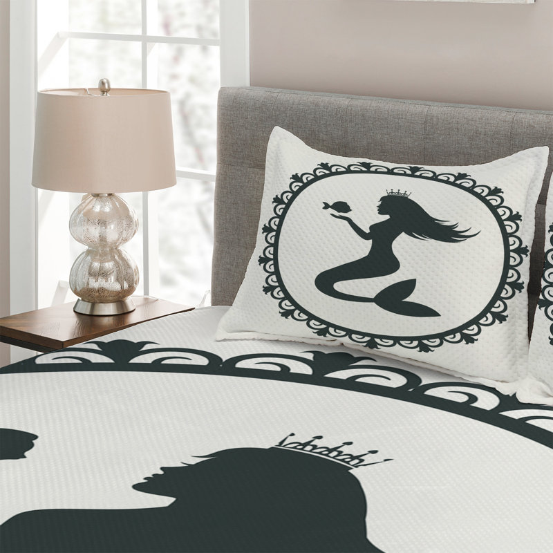 Polyester Coverlet, King Bedspread + 2 Shams