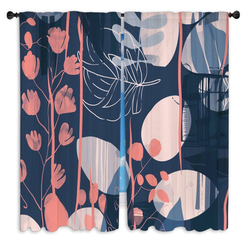 Paire de rideaux obscurcissant en polyester Ritik, L 40 po x L 61 po
