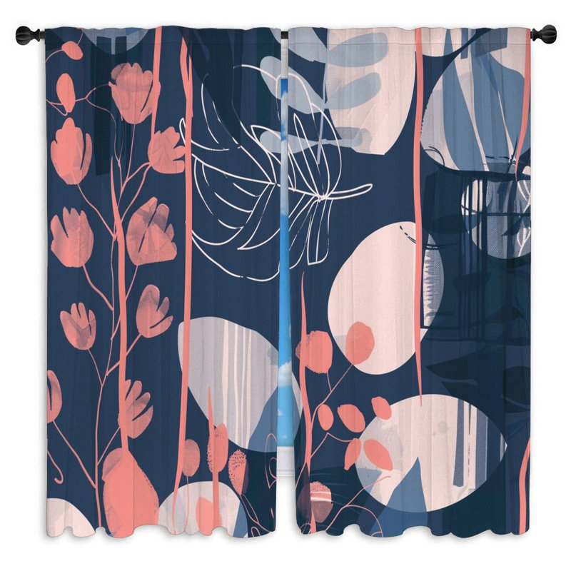 Paire de rideaux obscurcissant en polyester Ritik, L 40 po x L 82 po