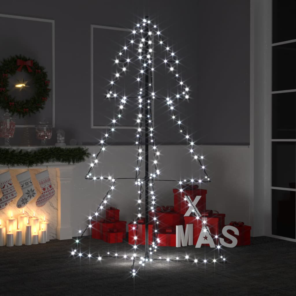 The Holiday Aisle® Christmas Cone Tree Artificial Xmas Tree with LEDs