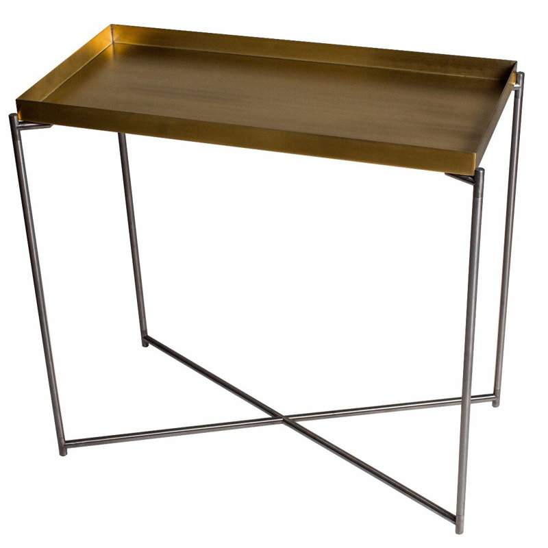 Bedell Plant Stand 1 Tier, Satin Brass, Gun Metal