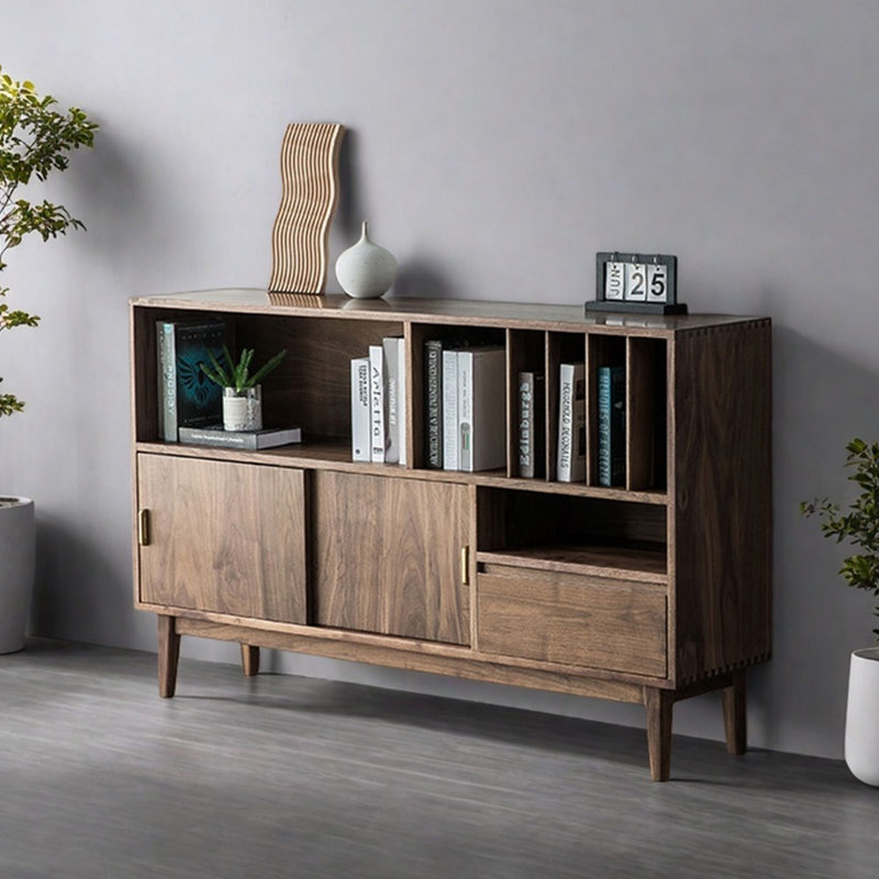 Unique design of solid wood bookcase