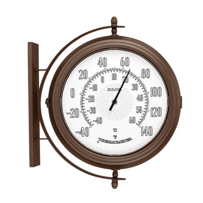 Metal Wall Clock -  Bulova, C4350