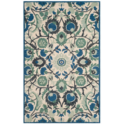 Antiquity Hand Tufted Wool Floral Rug