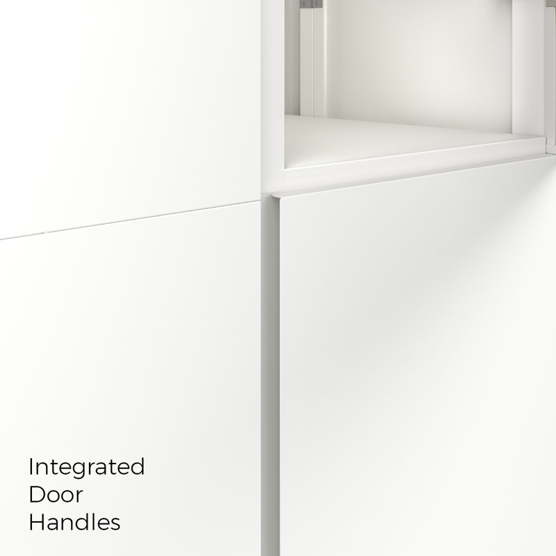 Cloud White 36-Inch Freestanding Metal Storage Cabinet