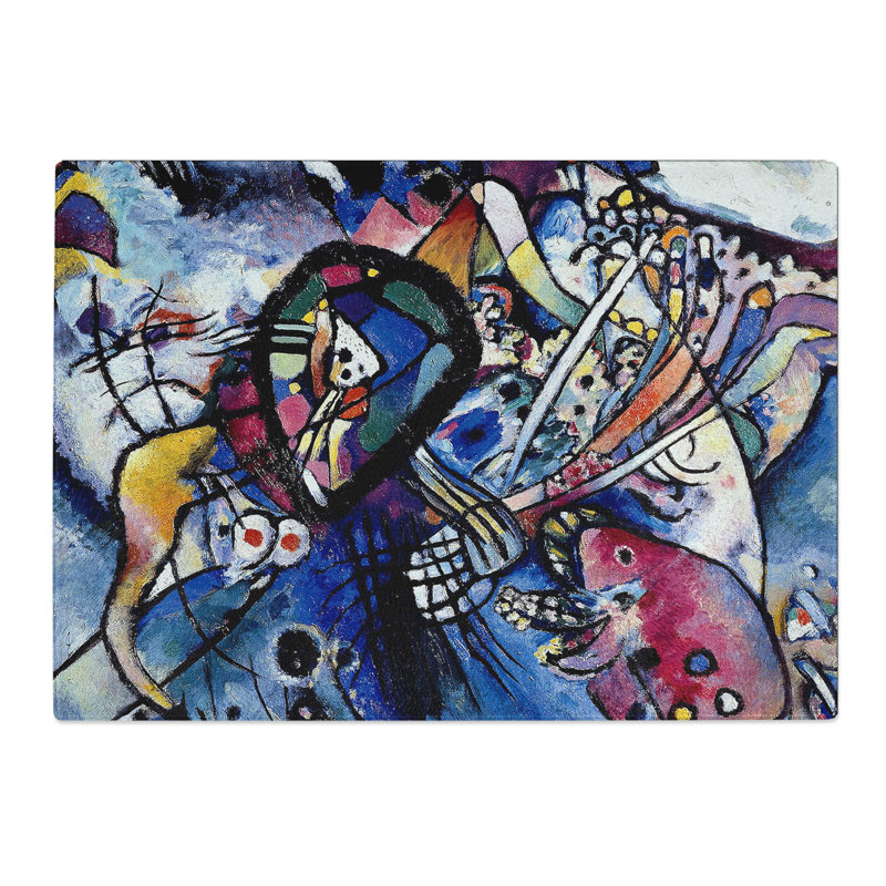 Two Ovals by Wassily Kandinsky Chopping Board, 0.4cm H x 20cm W x 28.5cm L