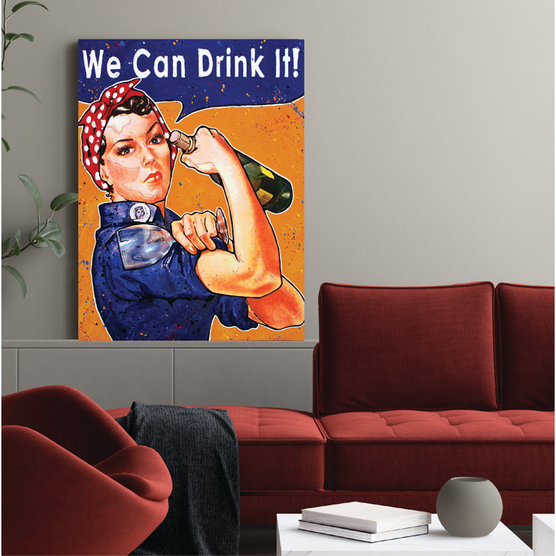 Studio Series - We Can Drink It - Toile tendue avec châssis - Collection Hance