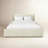Solid Wood Upholstered Panel Bed with Rectangular Headboard-1390967925-1390967931