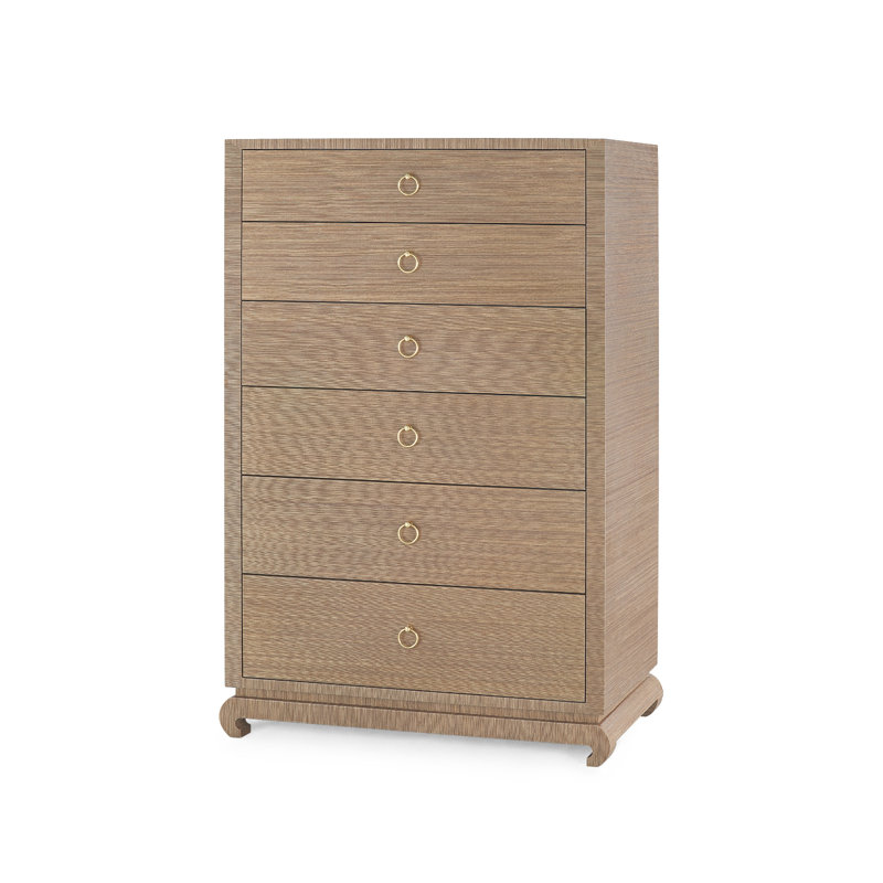 Ming 6 - Drawer Dresser, Flax Brown