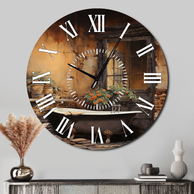 Horloge murale pour salle de bain