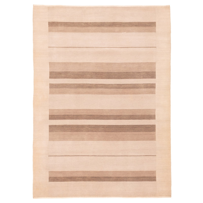 Tapis beige Kashkuli Gabbeh 5 pi 8 po x 8 pi 0 po