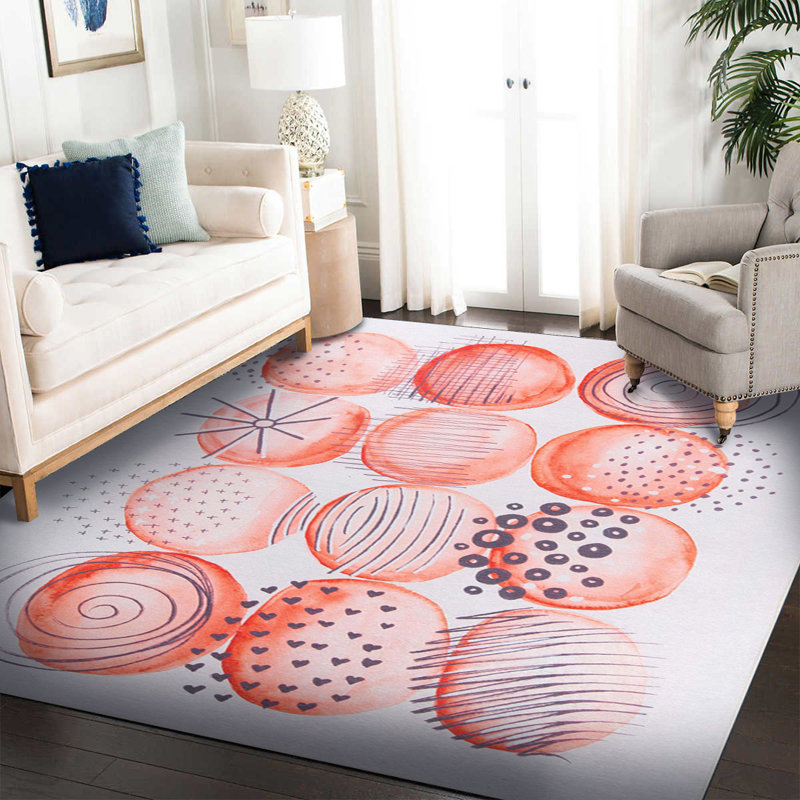 Tapis décoratif de cuisine Brick Color Donuts, Rectangle 4 pi 8 po x 6 pi 3 po
