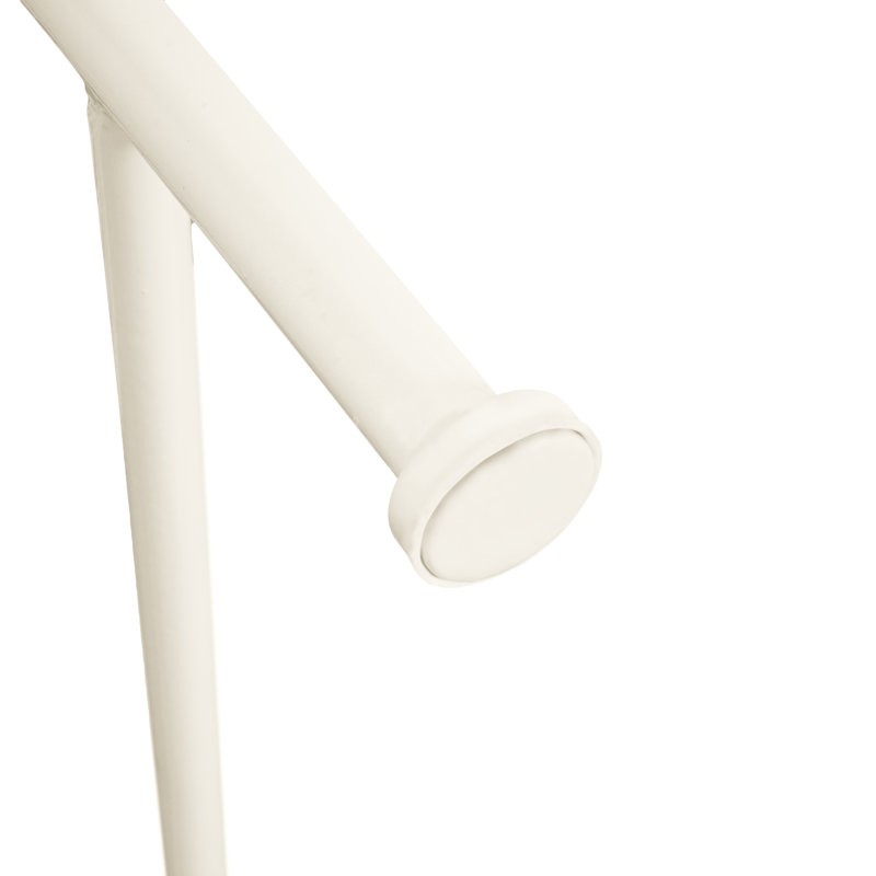 Banc de jardin en métal Endorina, Blanc