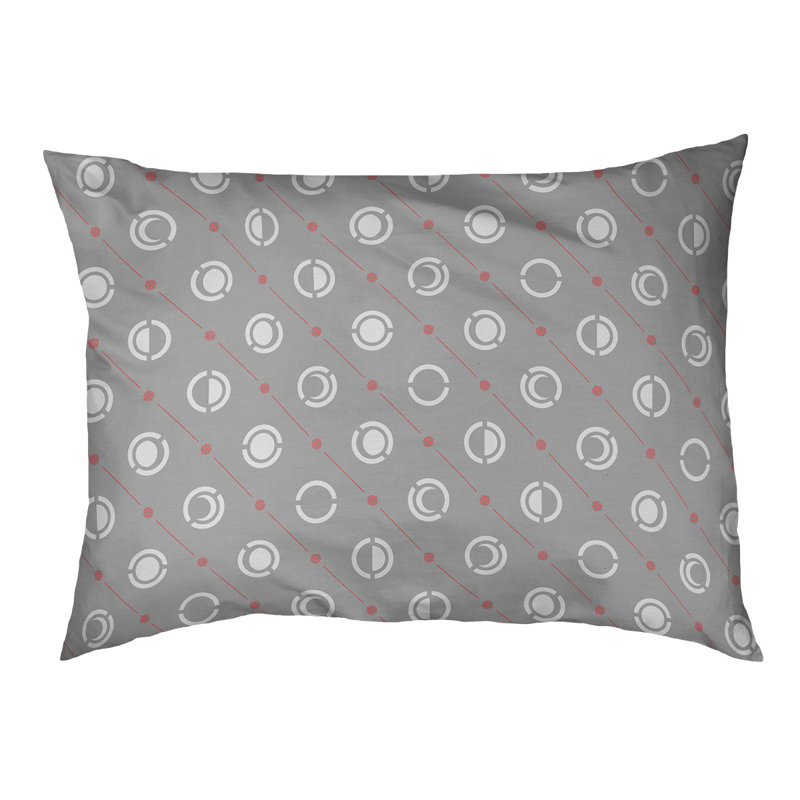Coussin d’extérieur pour chien moon phases Chenault, Moyen (l 40 po x P 6,5 po x H 30 po), Rouge / Mauve