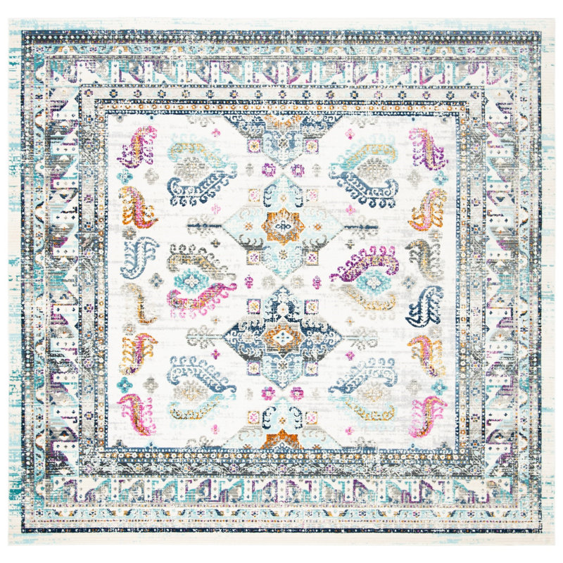 Nassau Performance Oriental Rug, Square 6'7"