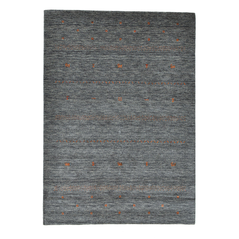 Anneliese Solid Colour Wool Hand Woven Area Rug, Rectangular 140 x 200cm