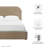 Keynote Upholstered Fabric Curved Platform Bed-101181373-101181374