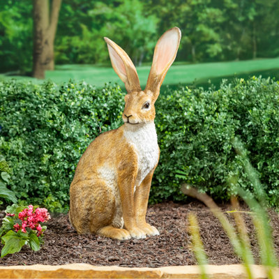 Hare Resin Garden Statue, 21in