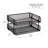 Mind Reader Stackable Paper Tray, Desktop Organizer, File Storage, Office, Metal Mesh, 13.5"L x 10"W x 7.25"H, 2 Pieces-39156618