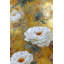 Papier peint floral décoratif doré traditionnel amovible