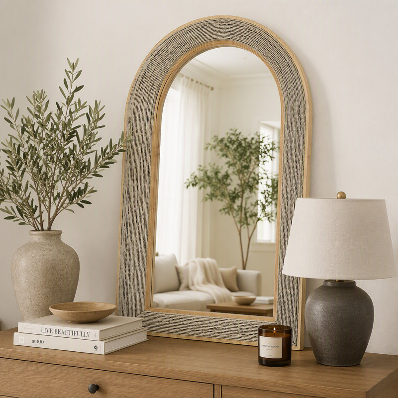 Miroir décoratif tissé, Arche
